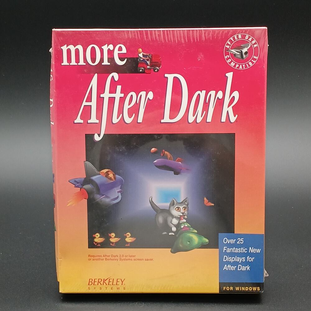 NIB 1993 Berkeley Systems More After Dark Screen Saver Collection Windows 3.0